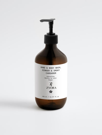Hand & Body Wash, Ginger & Smoky Cardamom