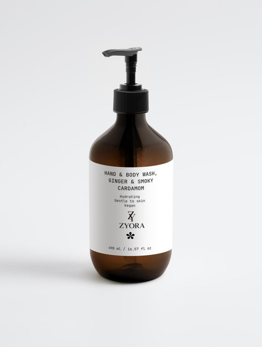 Hand & Body Wash, Ginger & Smoky Cardamom